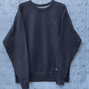 Champion Men's Dark Gray Crewneck Sweater